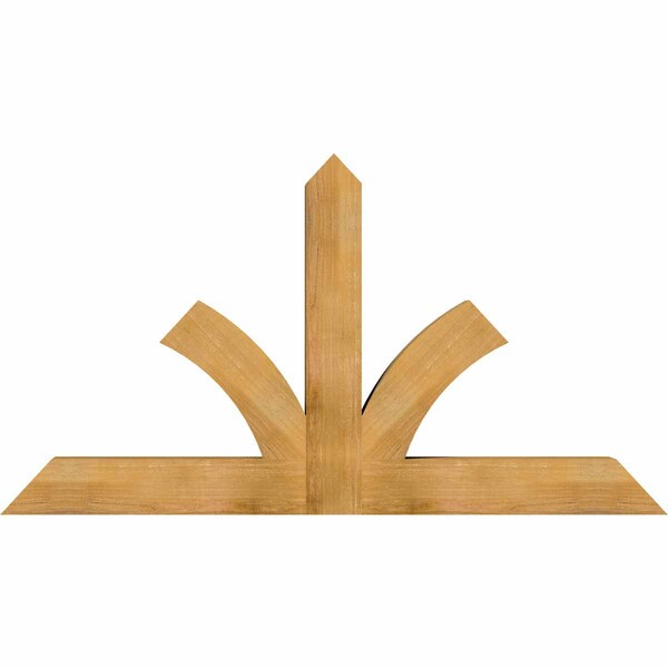 Ekena Millwork Richland Rough Sawn Timber Gable Bracket, Western Red Cedar, 72"W x 39"H x 6"D x 6"F, 13/12 Pitch GBW072X39X0606RIC00RWR - main